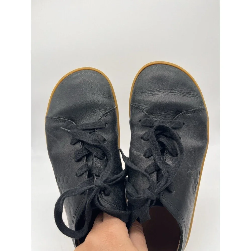 VIVOBAREFOOT Addis Soul Womens Sneakers 9 EU 40 Black Leather Minimalist